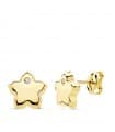 Boucles d'oreilles Fleur Or Jaune 18 K 8MM