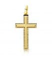 Cruz Tallada 18 K 25 MM