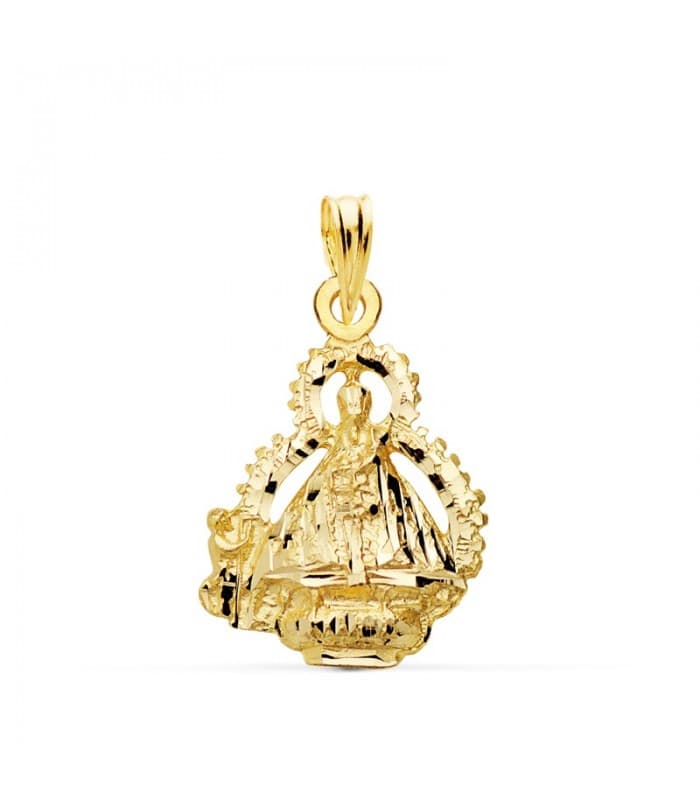 Medalla Virgen de la Cabeza Escudo Oro 18 K 22 MM