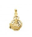 Medalla Virgen de la Cabeza Escudo Oro 18 K 22 MM