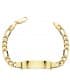 Gourmette Homme Maille Cheval Triple Efrén Or 18K