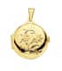 Portafotos Charm Redondo Labrado Oro 18 K 23 MM