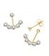 Ohrstecker Ear Jacket - Ear Cuff | Ohrringe Gold Damen aus 18 karat 18952