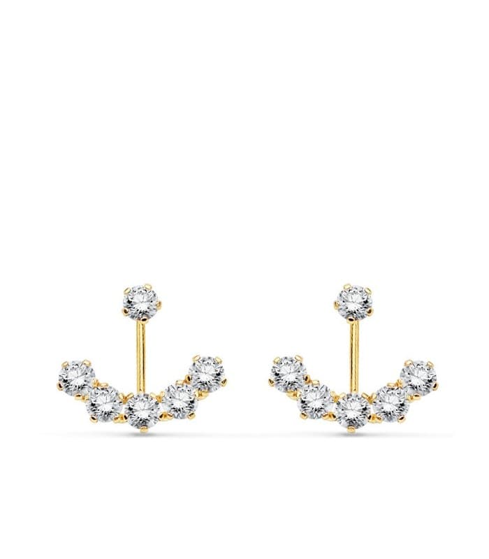 Ohrstecker Ear Jacket - Ear Cuff | Ohrringe Gold Damen aus 18 karat 18952
