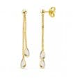 Pendientes Largos Lágrimas 34 MM Oro 18 K