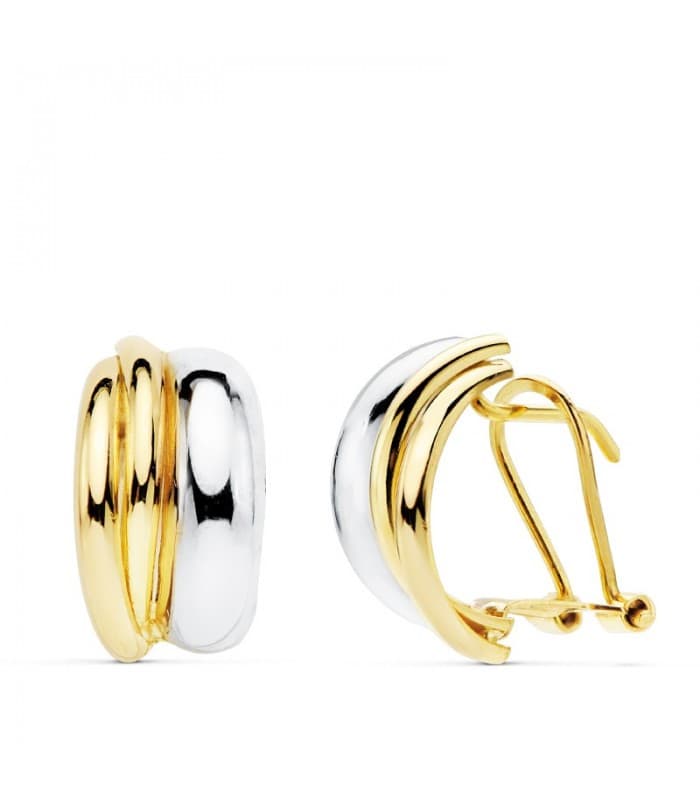 Pendientes Bandas Mujer con cierre omega cómodos gracias a su diseño comfort