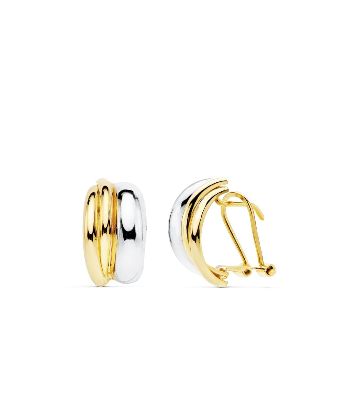 Pendientes Bandas Mujer con cierre omega cómodos gracias a su diseño comfort