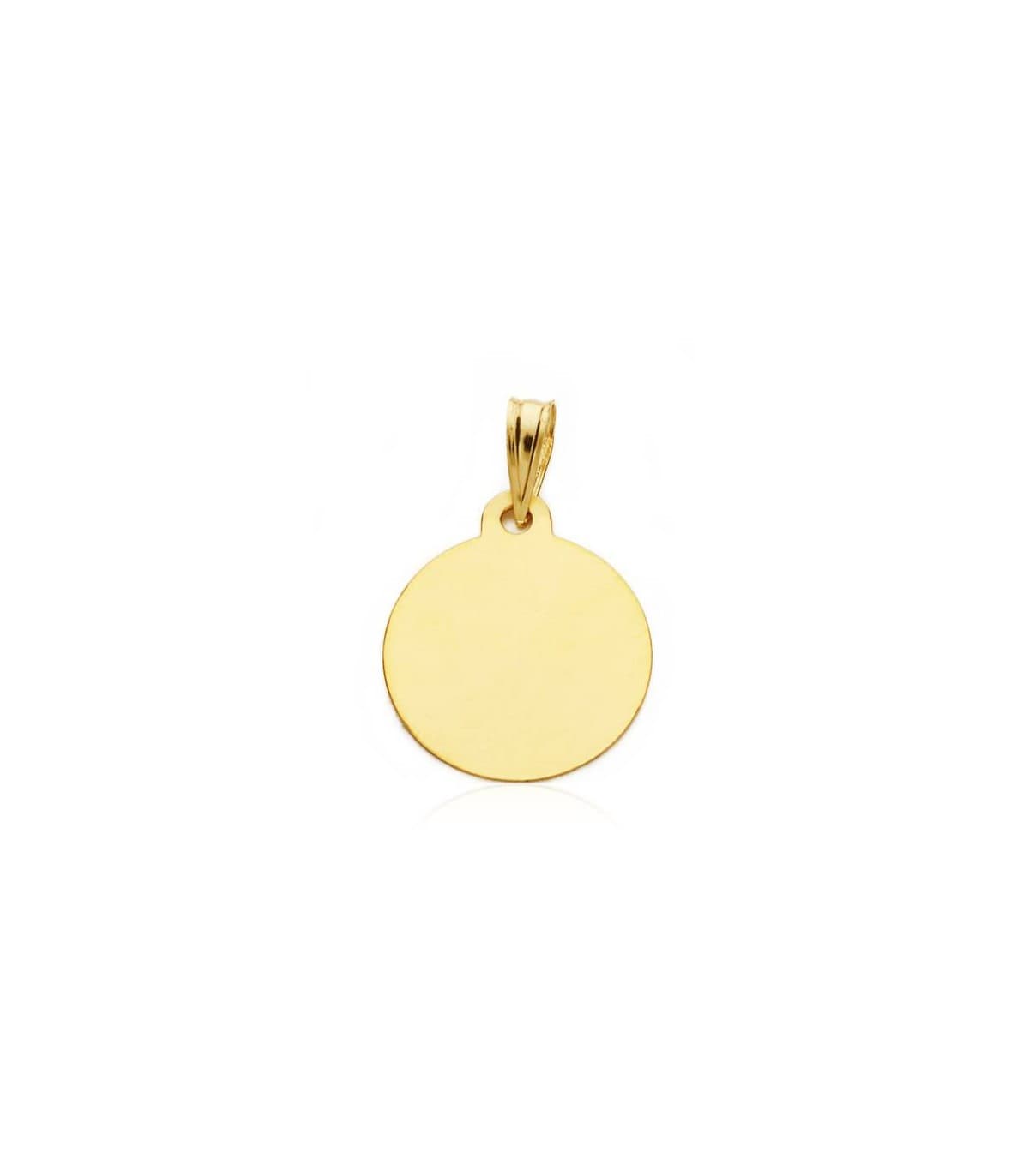 Médaille  enfant  et horloge ronde  or 9 carats