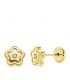 Pendientes Flor Bebé 6 MM 18 K