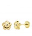 Ohrstecker 750er Gelbgold Blume 18970