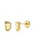Orecchini bambina Piedini Oro giallo 18 Kt 6,5 MM