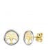 Boucles d'oreilles femme arbre de vie Or BI 18K