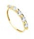 Bague Femme Or Jaune 18K Cinq Sens