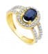 Bague Femme 2 Ors 18K Ginny Pierre Saphir