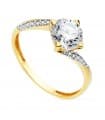 Solitaire Femme Or Bicolore 18K Berne