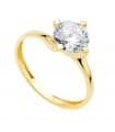 Solitaire Femme Or Jaune 18K Bremen