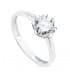 Solitaire Femme Or Blanc 18K Lausanne