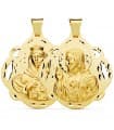 Skapulier-Medaille Madonna Karmel/ Herz Jesu 18K P5003-642