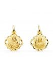 Skapulier-Medaille Madonna Karmel/ Herz Jesu 18K P5003-616