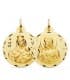 Scapolare del Carmelo con Sacro Cuore di Gesù Oro 18Kt 28 mm lavorato