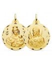 Skapulier-Medaille Madonna Karmel/ Herz Jesu 18K P5003-328