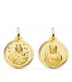Scapolare del Carmelo Oro 18Kt 20 mm rigato