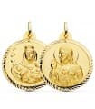 Skapulier-Medaille Madonna Karmel/ Herz Jesu 18K P5003-230