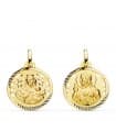 Skapulier-Medaille Madonna Karmel/ Herz Jesu 18K P5003-418