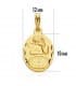 Medalla  ángel  y reloj oval oro 9ktes