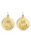 Skapulier-Medaille Madonna Karmel/ Herz Jesu 18K P5003-420