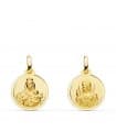 Skapulier-Medaille Madonna Karmel/ Herz Jesu 18K P5003-114