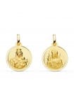 Skapulier-Medaille Madonna Karmel/ Herz Jesu 18K P5003-116