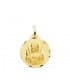 Medaglia Cuore di Gesù Oro 18Kt 20 mm intagliata