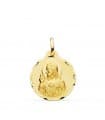 Runder Anhänger Jesus Gold 18 Karat P5001-320