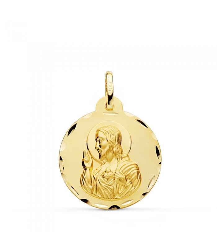 Corazón de Jesús tallado 22 mm