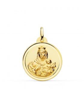 Medalla Virgen Carmen bisel 22mm - comprar joyas online