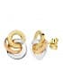 Ohrstecker Knoten 14 mm, 750 Gold / 18 Karat  • Tricolor Ohrringe für Damen Online Kaufen
