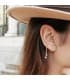 Pendientes con cadena | Pendientes Colgantes de Mujer Drops Oro Amarillo 18K