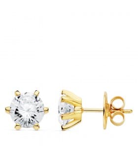 Boucles d'oreilles Femme Irache Or Jaune 18K