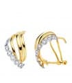 Orecchini da donna Aslaug oro bicolore 18kt