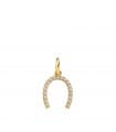 Ciondolo ferro di cavallo Slim oro giallo 18kt 11 mm