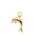 Pendentif Dauphin chance Or Jaune 18k 17 mm