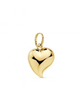 Colgante San Valentín romantico simbolo amor charm de mujer Corazón Oro Amarillo 18 kts 13 mm