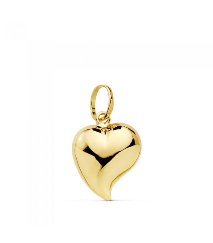 Ciondolo cuore piccolo 13 mm in oro giallo 750‰ - Gioielli per donna e regali San Valentino