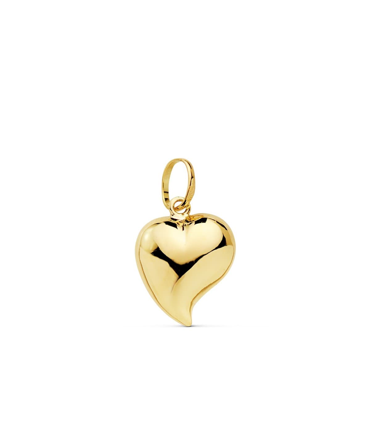 Colgante San Valentín romantico simbolo amor charm de mujer Corazón Oro Amarillo 18 kts 13 mm