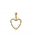 Colgante Corazón Slim Oro Amarillo 18k 13 mm