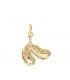 Colgante mujer Plumas Pájaro Oro Amarillo 18 kilates 21mm. Alda Joyeros