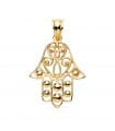 Pendentif Main de Fatma Hamsa Or 18K 27 mm