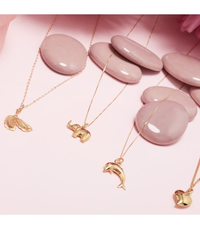 Elefante portafortuna lucido, ciondolo in oro 750/18 kt, 16 mm, acquista online