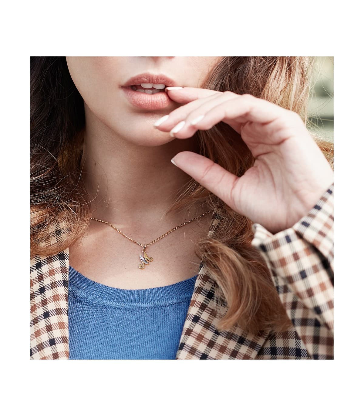 Colgante Inicial M Oro Amarillo 18 K 16 mm collar nombre letras personalizadas
